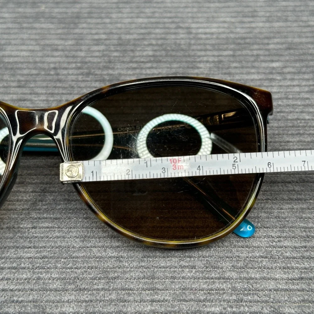 Maui Jim Ocean MJ 723-10P Tortoise Teal Polarized Cat Eye Sunglasses Italy
